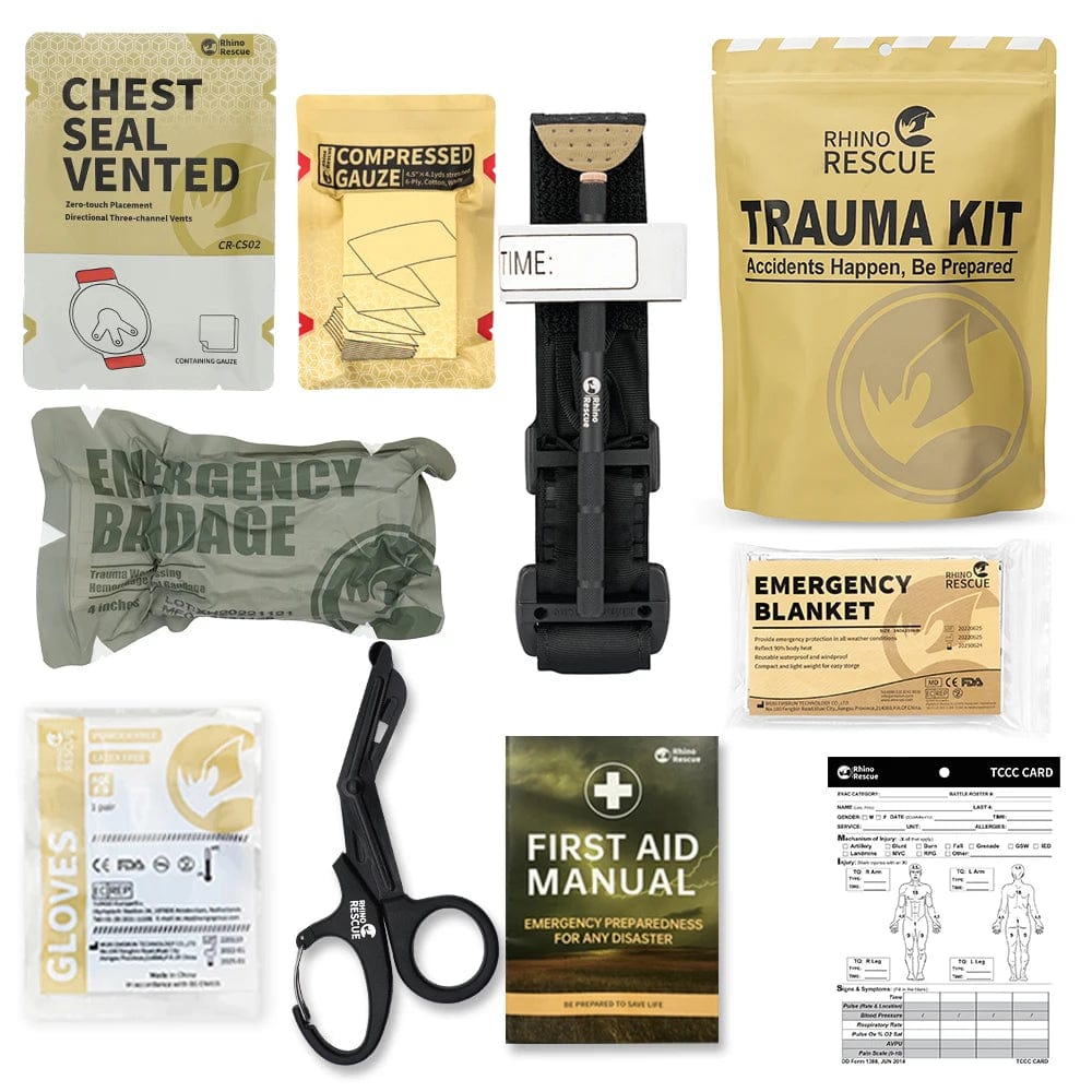 Rhino Rescue - Erste-Hilfe-Trauma-Set - Nachfüllset 7pcs Prepper-Store.com