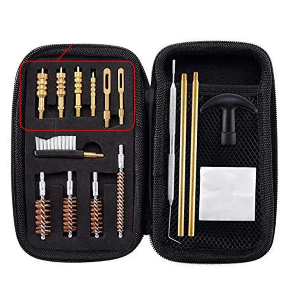 Cleaning kit for pistols – caliber .357, 9mm, .45, .40, .380, .22