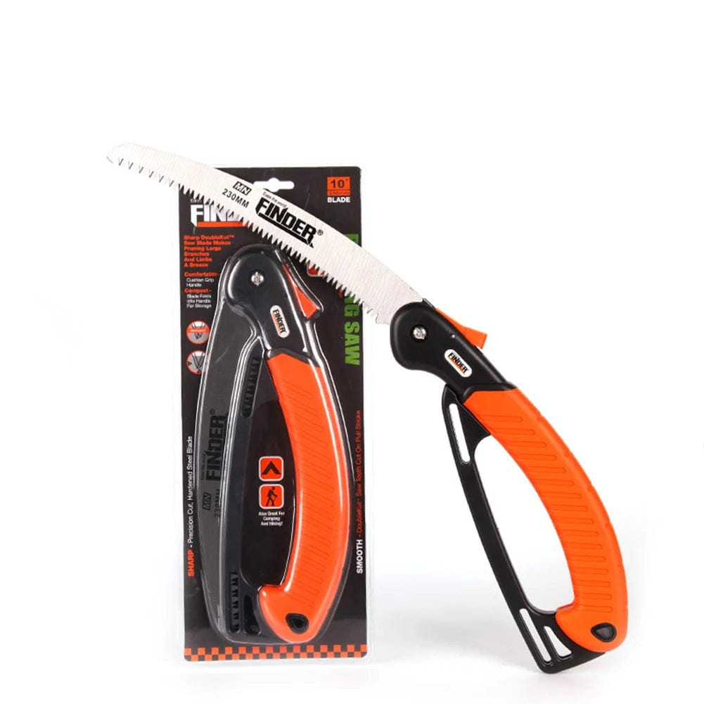 Finder folding saw, robust hand saw with extra long saw blade for wood, camping