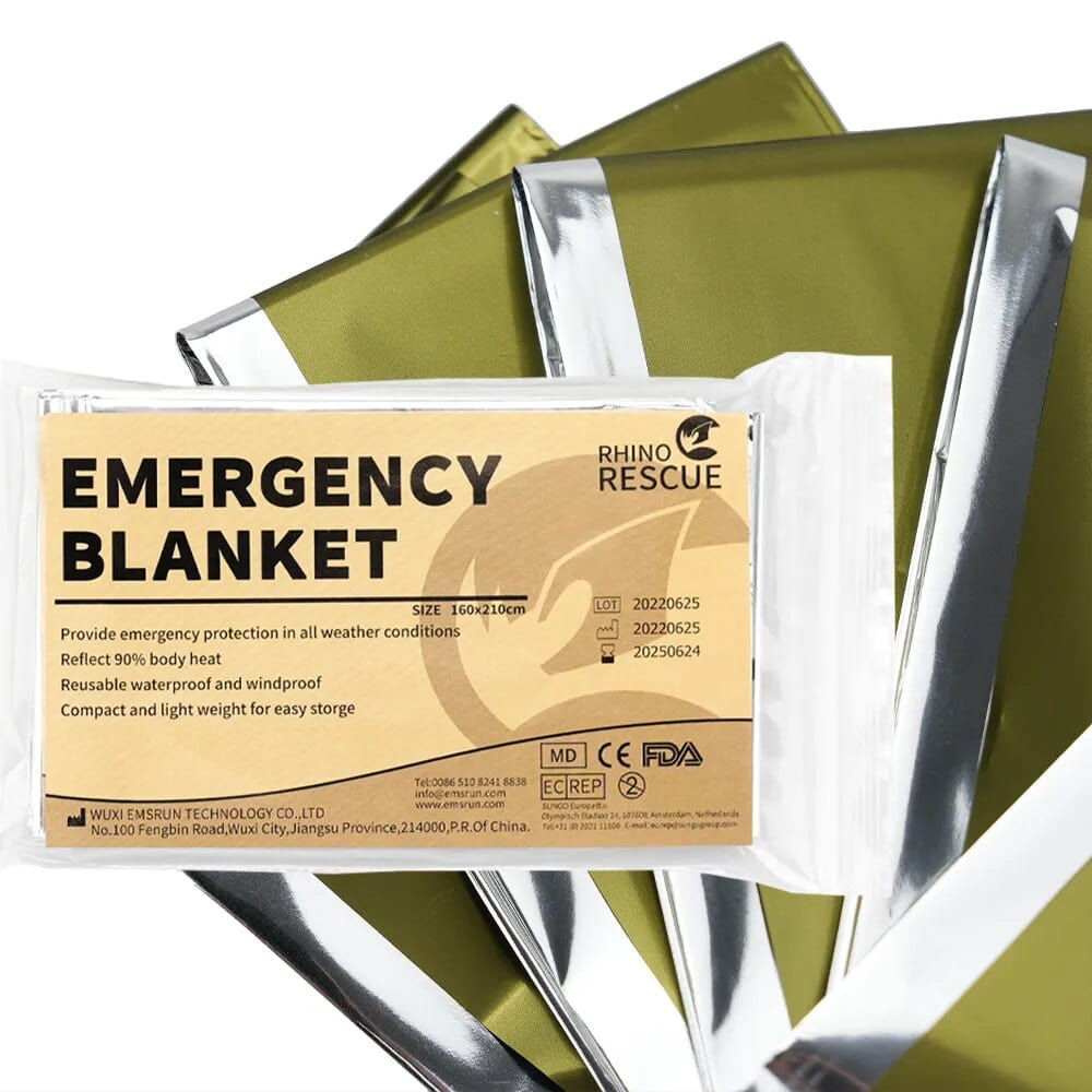 Rhino Rescue 210*160cm Emergency Blanket, 8 x rescue blanket