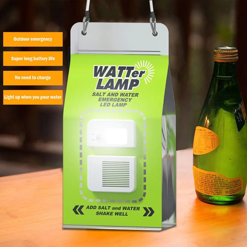 Lampe de secours LED à eau salée, étanche, Portable, pour Camping, lampe de secours