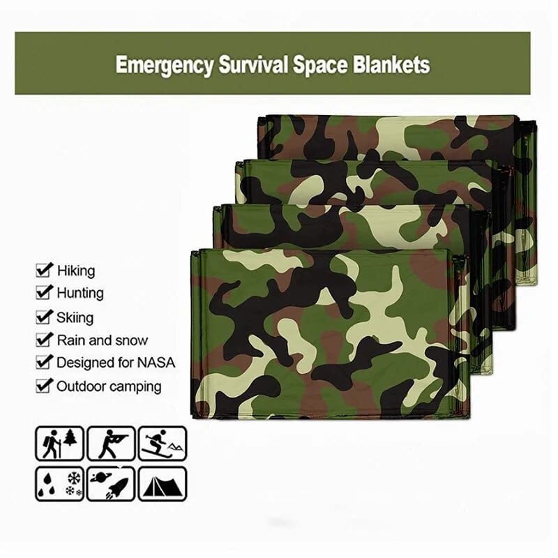 Camouflage Notfalldecken – Rettungsdecke Camouflage prepper-store.com