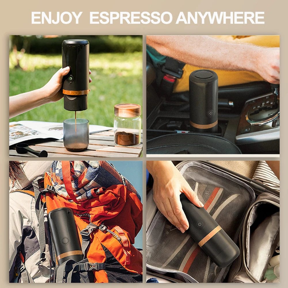 Travel Coffee Machine Set, Espresso on the Go, USB Rechargeable