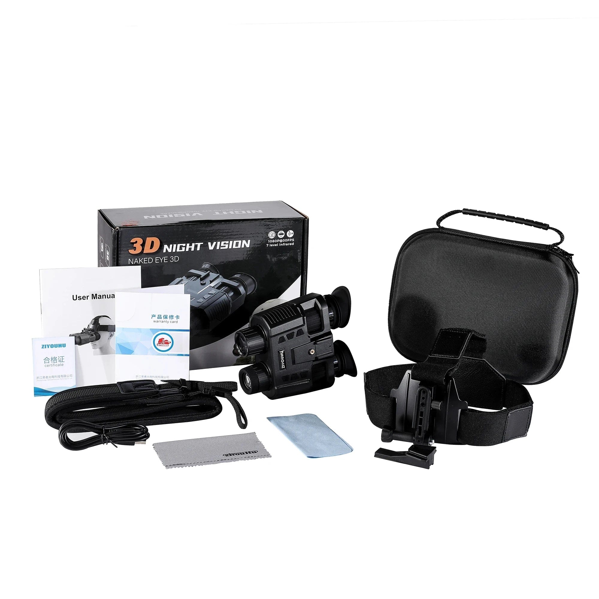 Tactique IR Vision nocturne casque lunettes 3D jumelles numériques chasse en plein air Airsoft portée optique télescope vidéo/Photo caméra