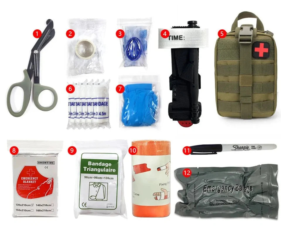 Tactical medikit/trauma kit felt