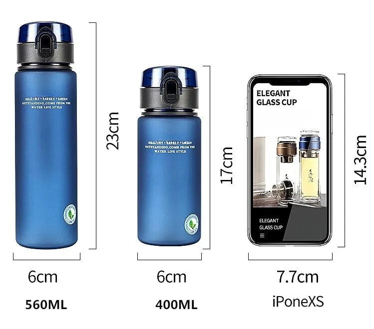 Trinkflasche One Touch: 400 ml/560 ml, BPA-frei, zum Anhängen