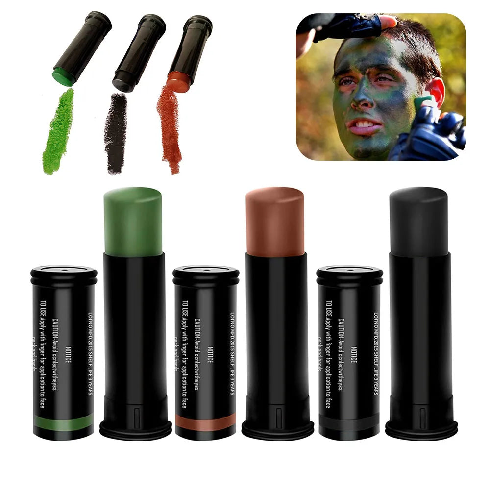 Camouflage color set / camouflage make-up for tactical operations 
