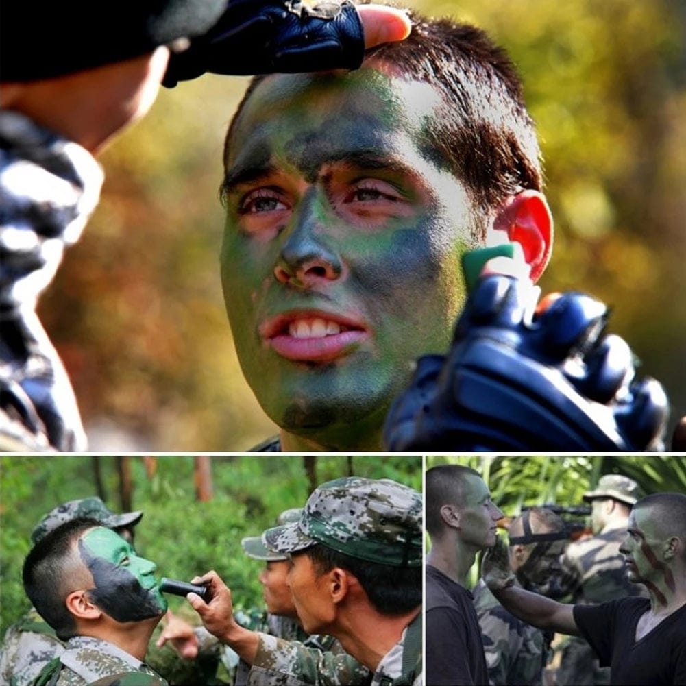 Camouflage color set / camouflage make-up for tactical operations 