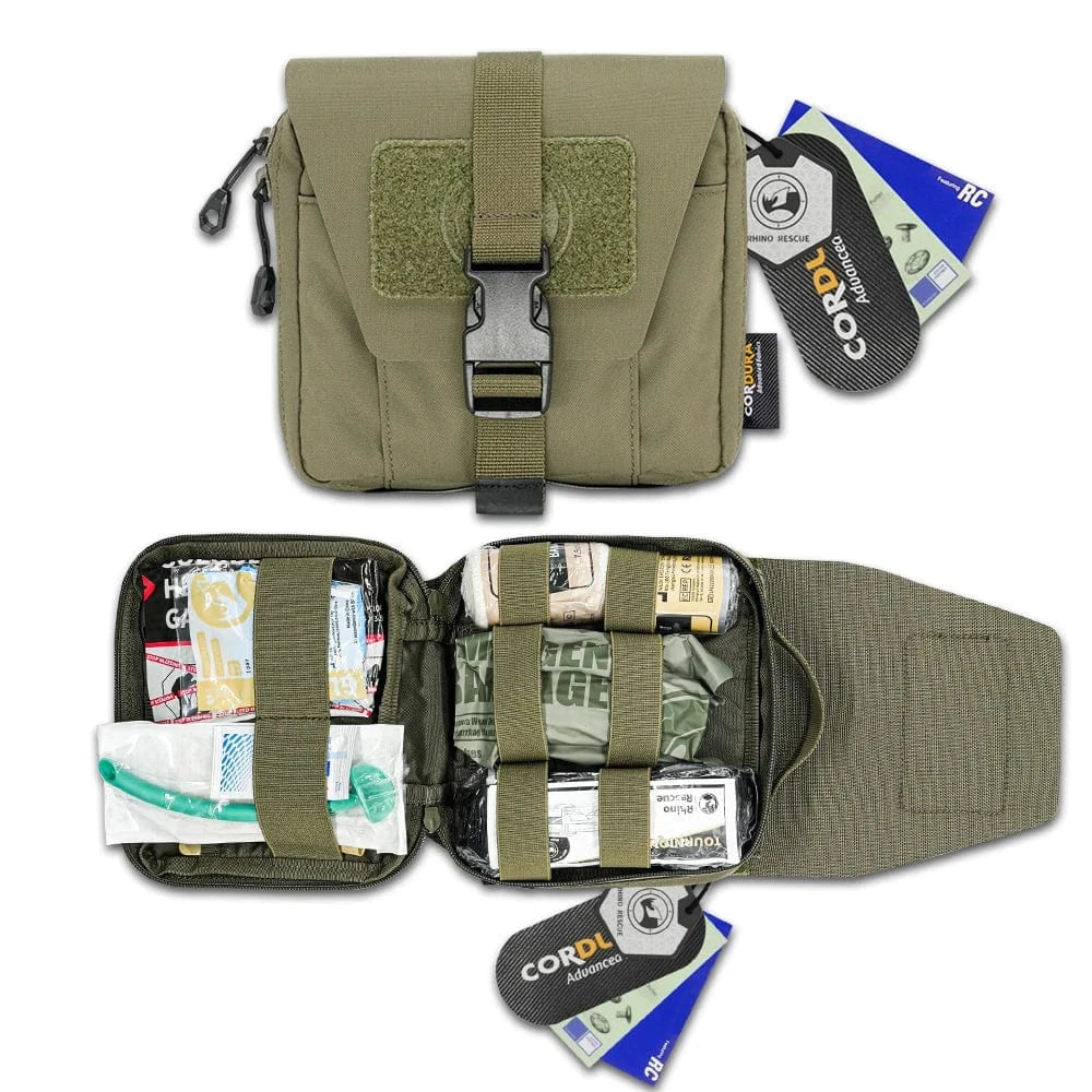 Rhino Rescue - Erste-Hilfe-Trauma-Set - Nachfüllset Tactical Kit-Green Prepper-Store.com