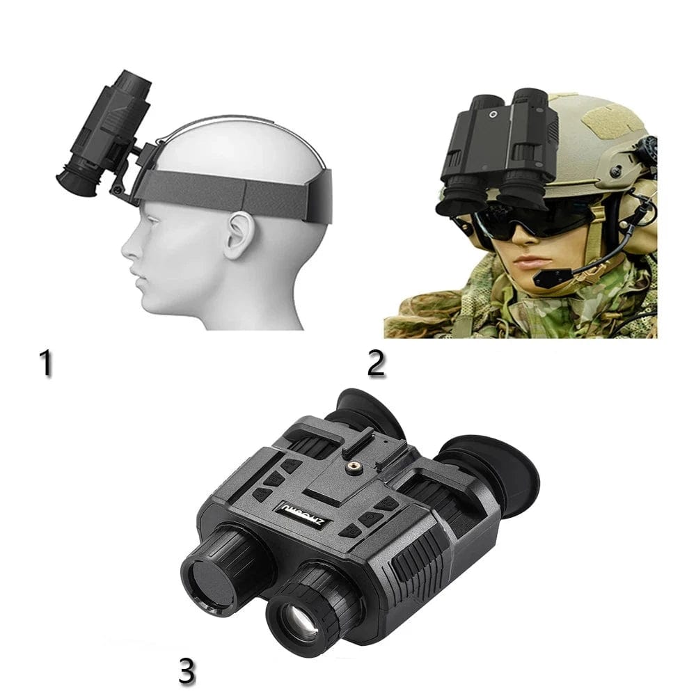 Tactique IR Vision nocturne casque lunettes 3D jumelles numériques chasse en plein air Airsoft portée optique télescope vidéo/Photo caméra