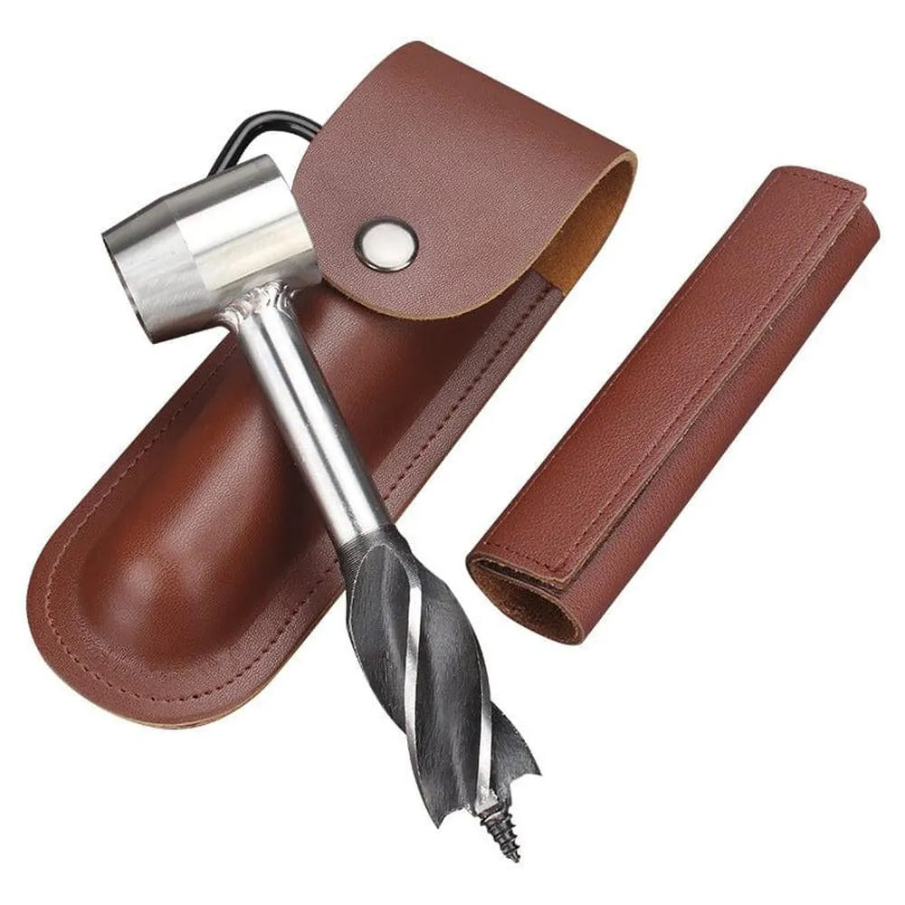 Survival Bohrer inkl. Lederetui-Prepper-Store.com
