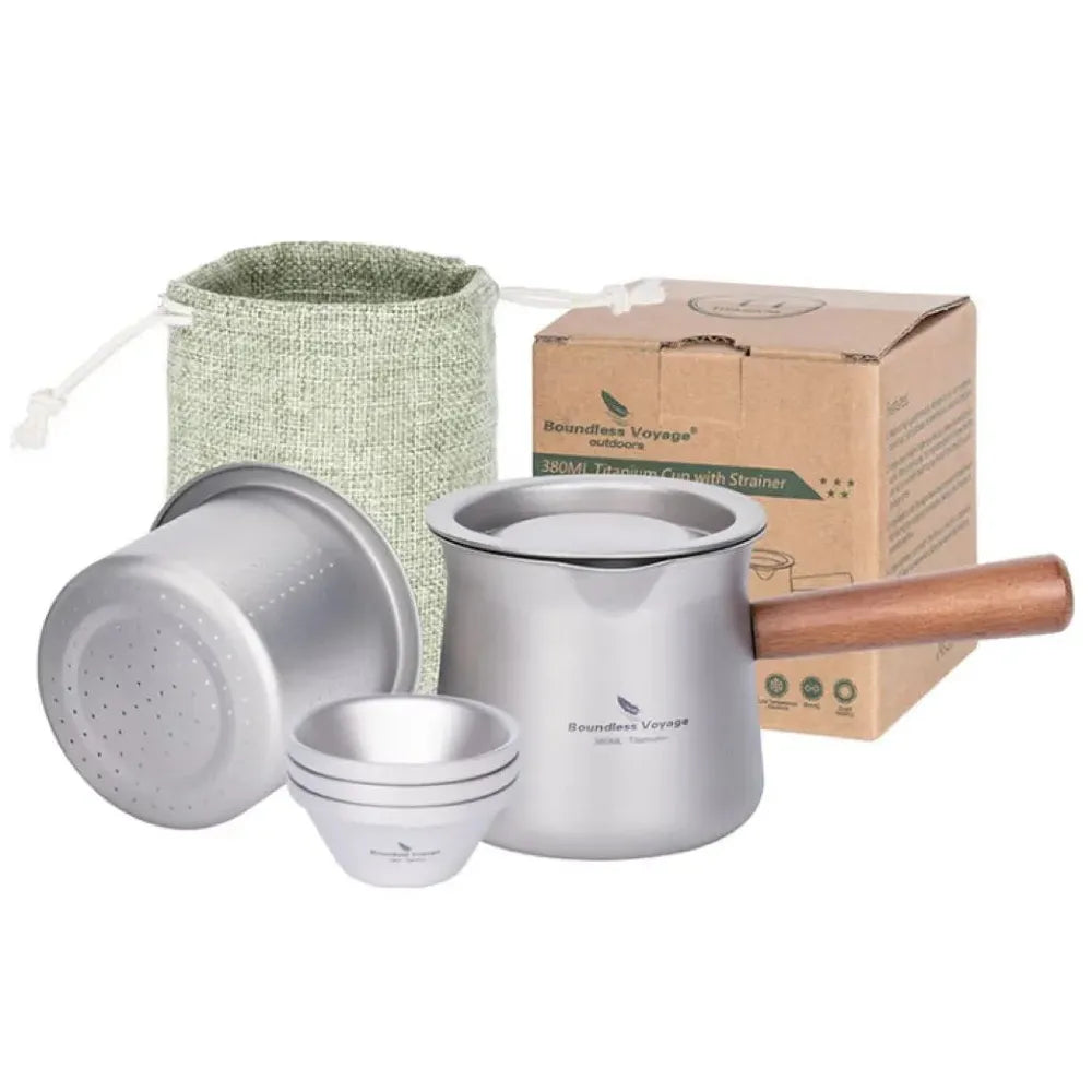 Titan Teebecher mit Teesieb und Holzgriff-Prepper-Store.com