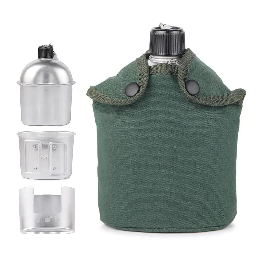 Trinkflasche / Gamelle mit Etui-Prepper-Store.com