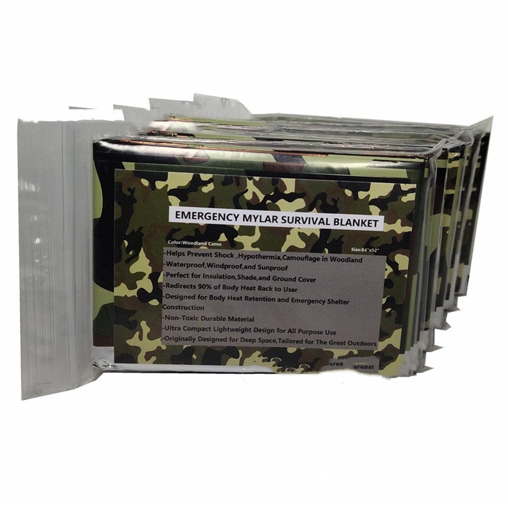 Camouflage Notfalldecken – Rettungsdecke Camouflage A prepper-store.com