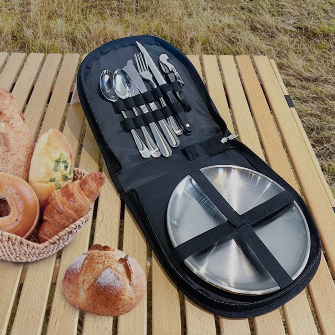 Camping Besteck Set – Edelstahl (10/20 Stück) prepper-store.com