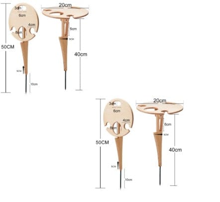 FoldWine - Tragbarer Klapptisch aus Holz mit Weinglashalter für den Outdoor-Genuss 2x Metall prepper-store.com